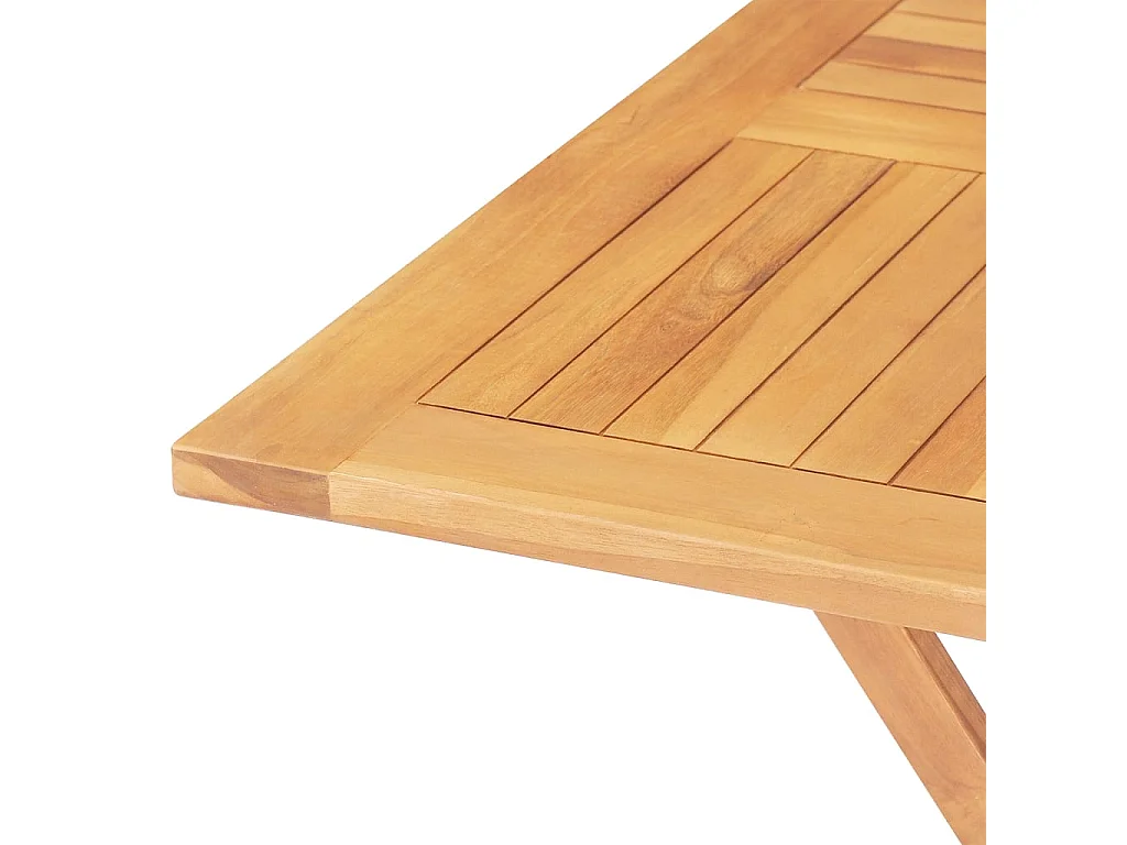 Table pliable de jardin 85x85x76 cm Bois de teck solide