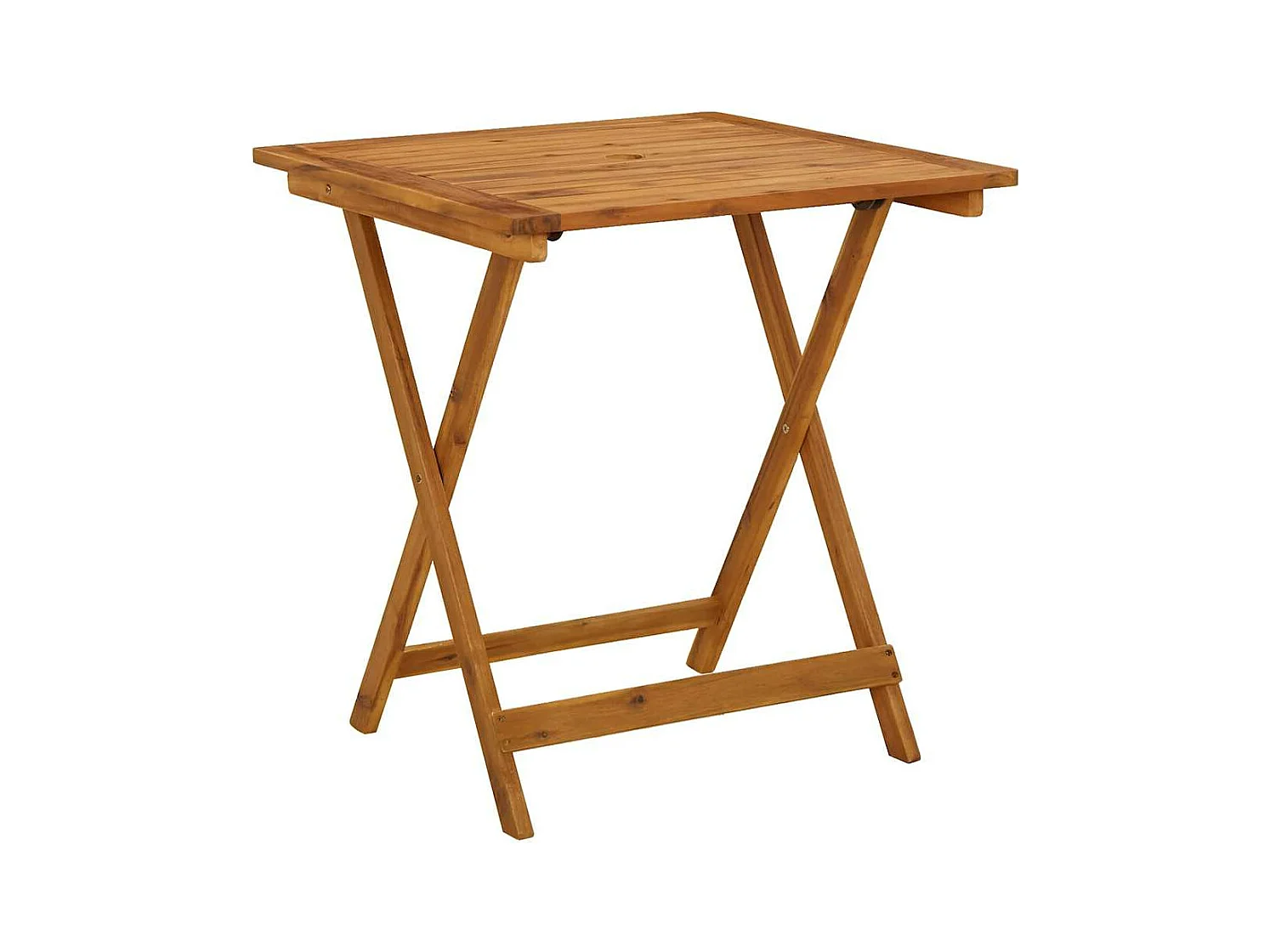 Table pliable de jardin 70x70x75 cm Bois d'acacia massif