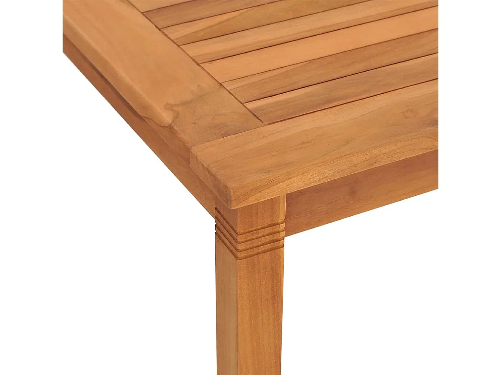 Mesa de comedor de jardín madera maciza de teca 85x85x75 cm