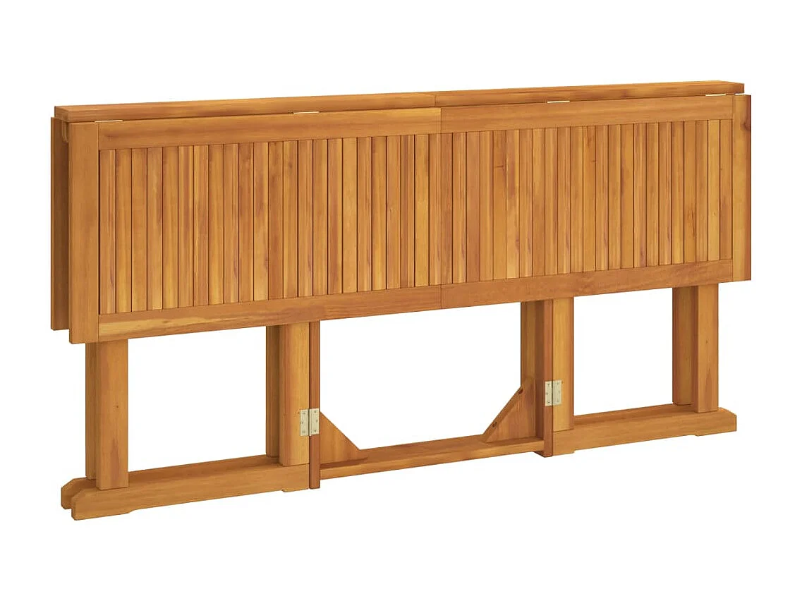 Mesa de jardim com tampo rebatível 150x90x75cm teca maciça