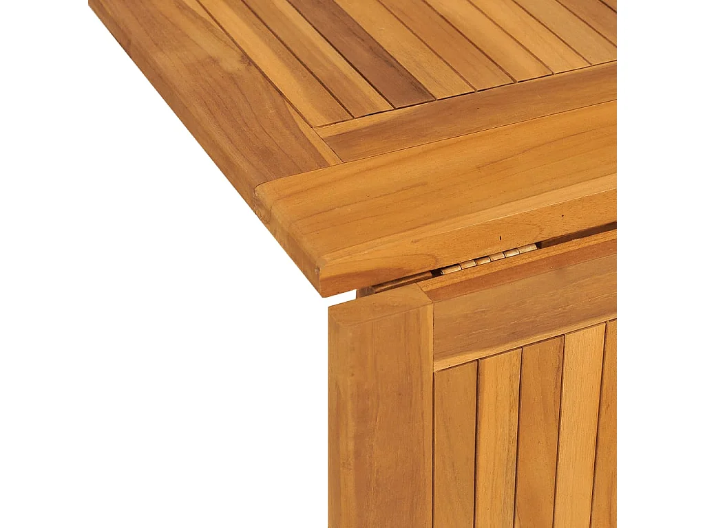 Mesa de jardim com tampo rebatível 150x90x75cm teca maciça