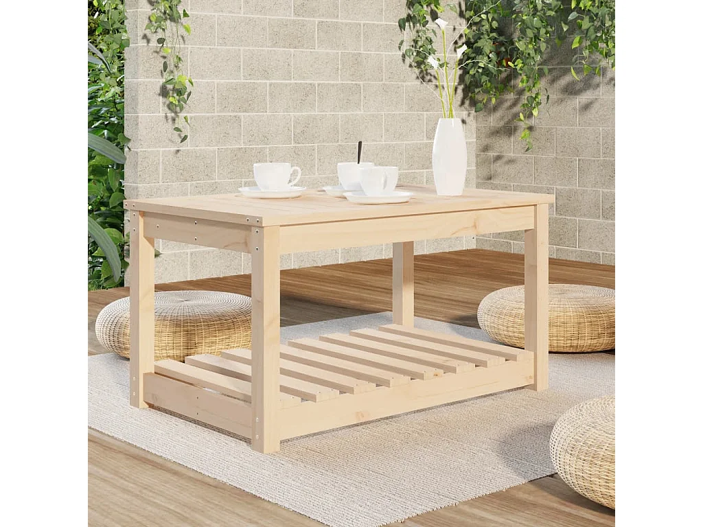 Table de jardin 82,5x50,5x45 cm bois massif de pin