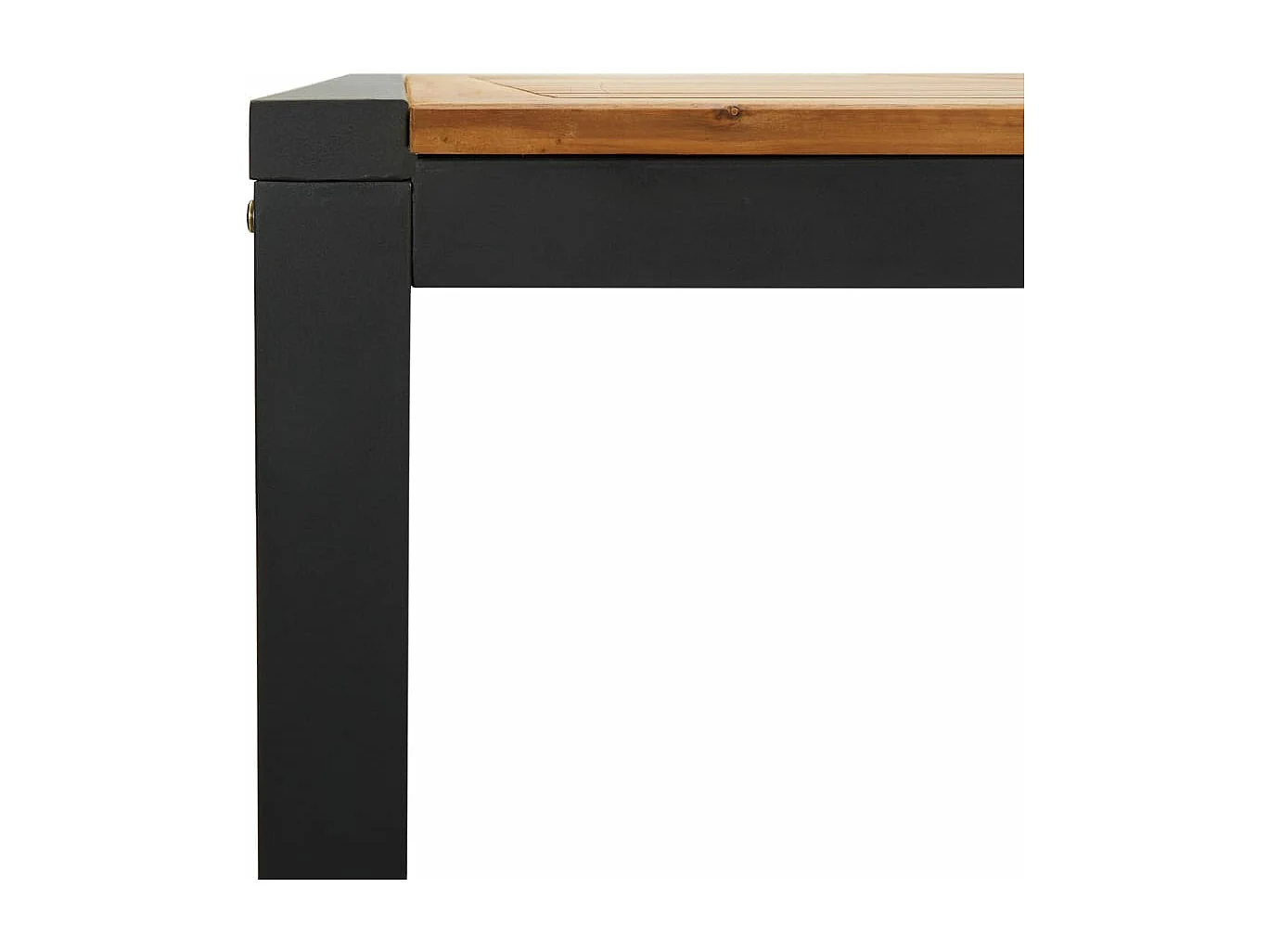 Mesa de jardín con patas en U madera maciza acacia 200x90x75 cm