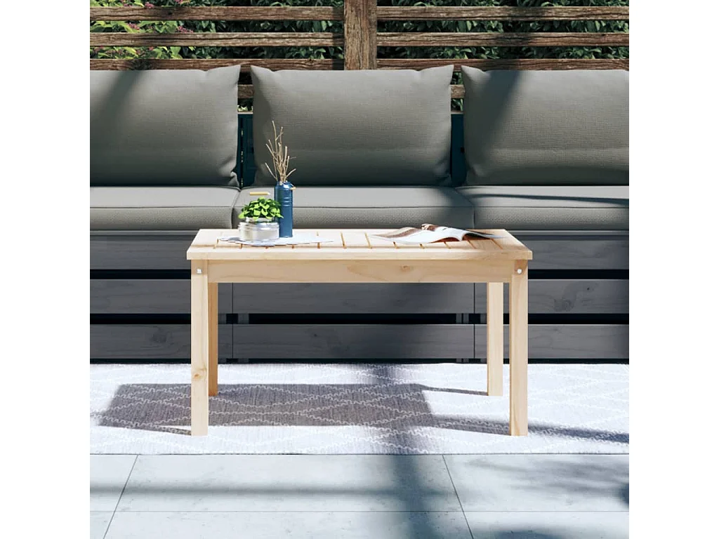 Table de jardin 82,5x50,5x45 cm bois massif de pin
