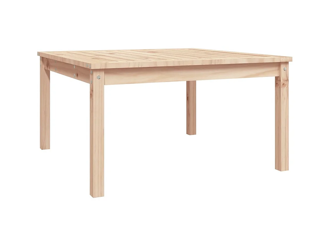 Table de jardin 82,5x82,5x45 cm bois massif de pin