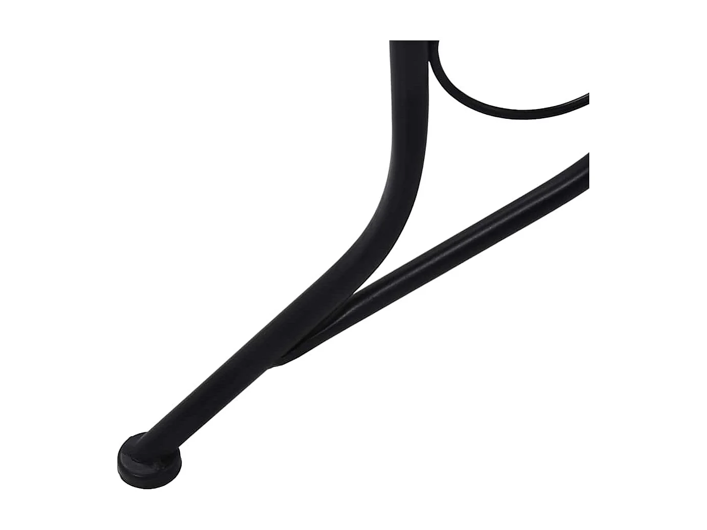 Mesa bistrô em mosaico 61 cm cerâmica cinzento