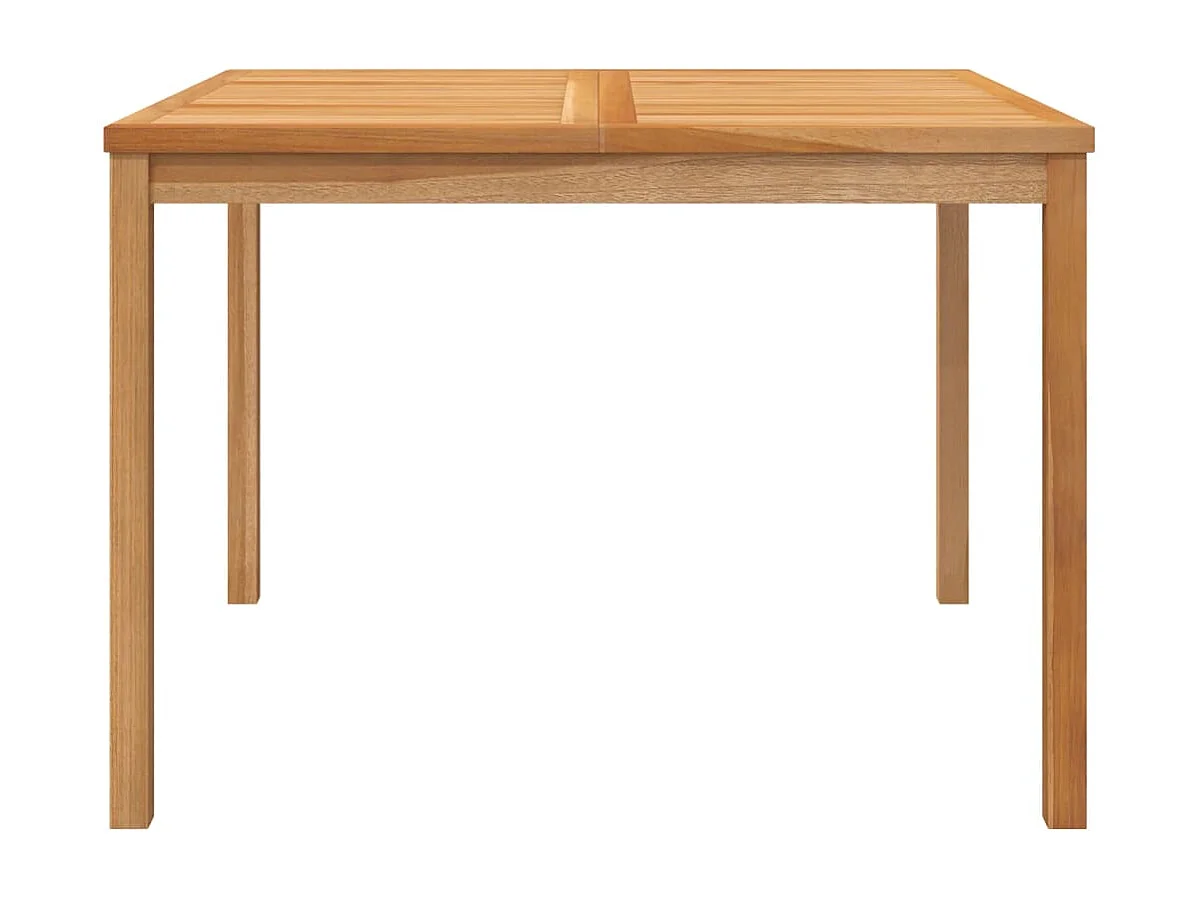 Tuintafel 110x110x77 cm massief teakhout