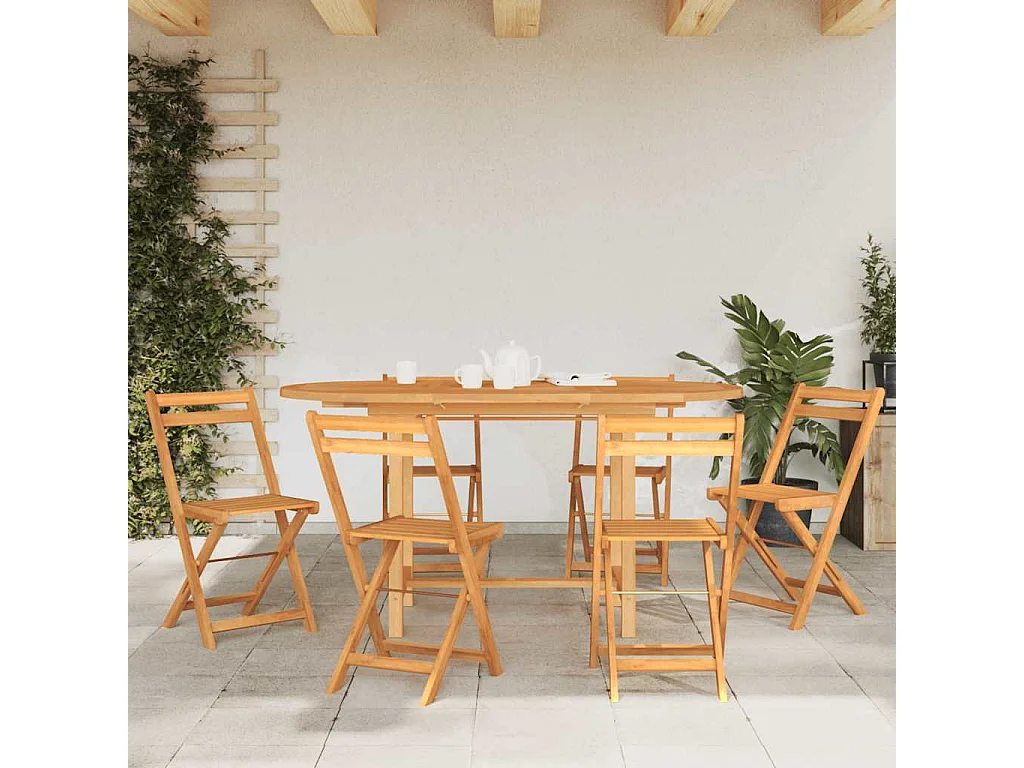 Mesa de jardín extensible madera maciza teca 110-160x80x75 cm