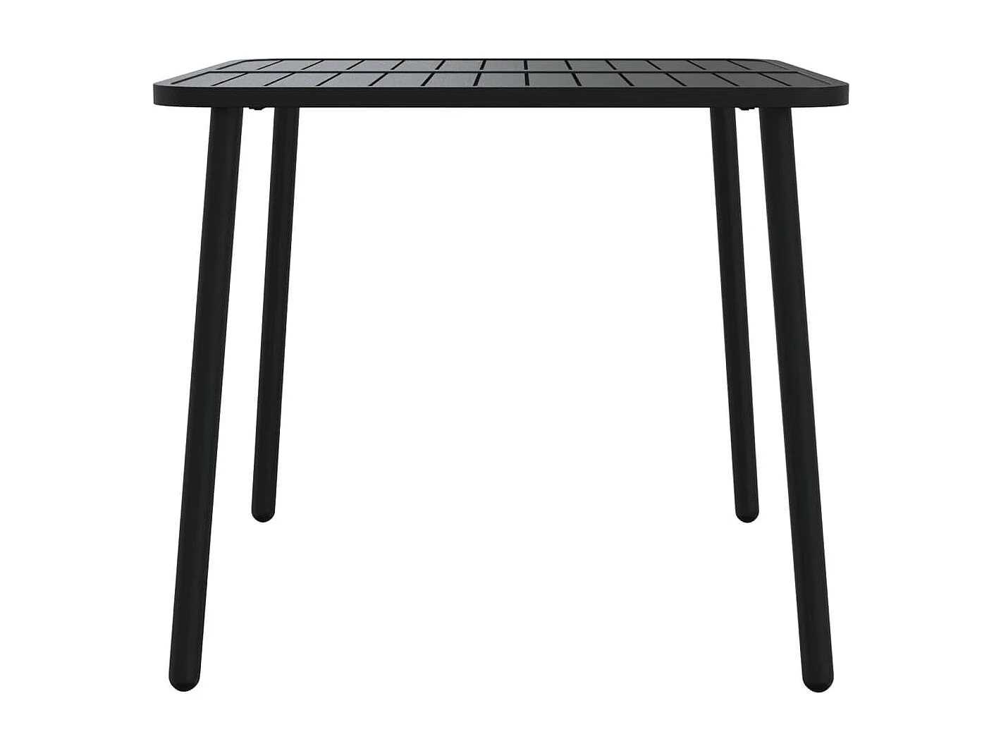 Mesa de jardín acero gris antracita 80x80x71 cm