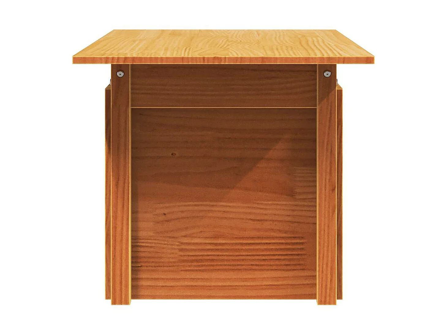 Table de jardin cire marron 100x50x75 cm bois massif de pin