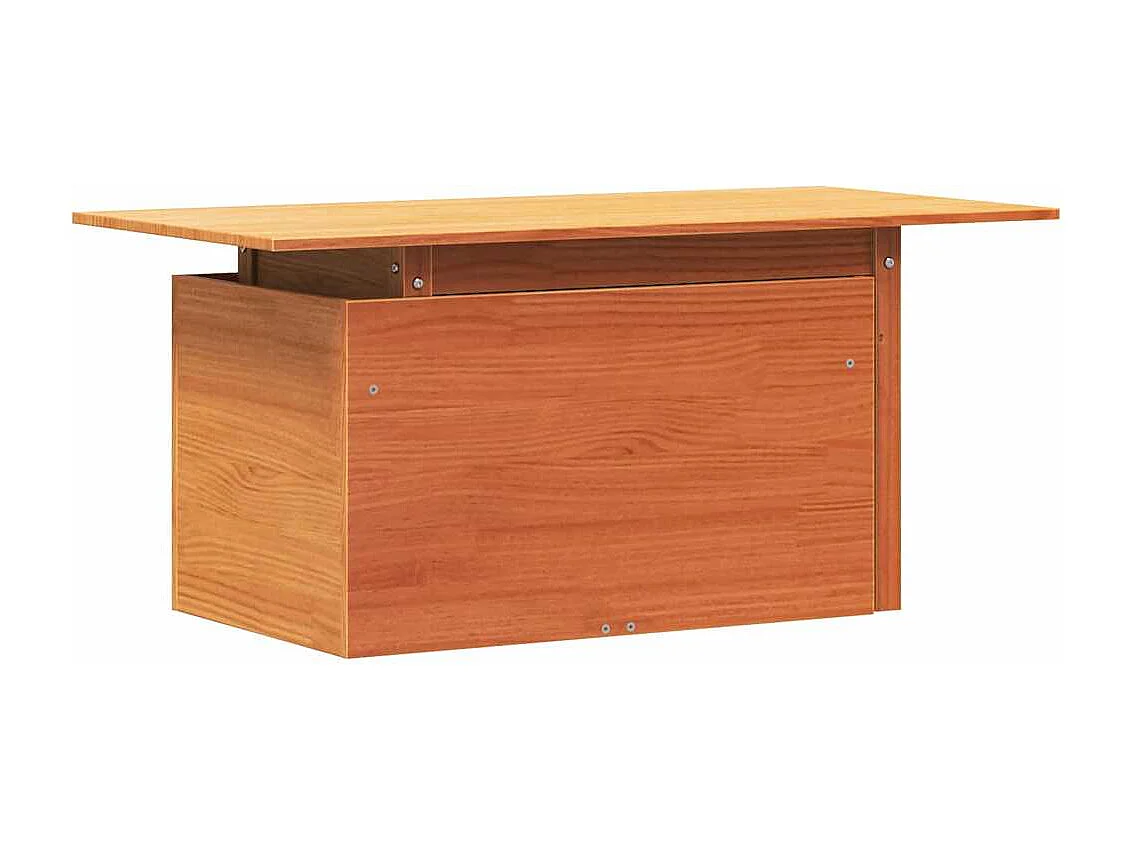 Table de jardin cire marron 100x50x75 cm bois massif de pin