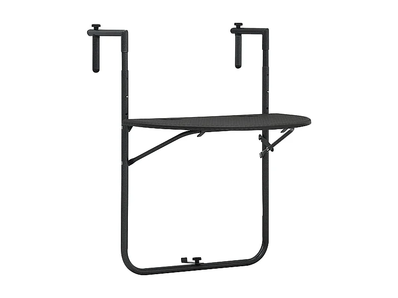 Mesa varanda pendurar 60x64x83,5cm plástico aspe. vime castanho