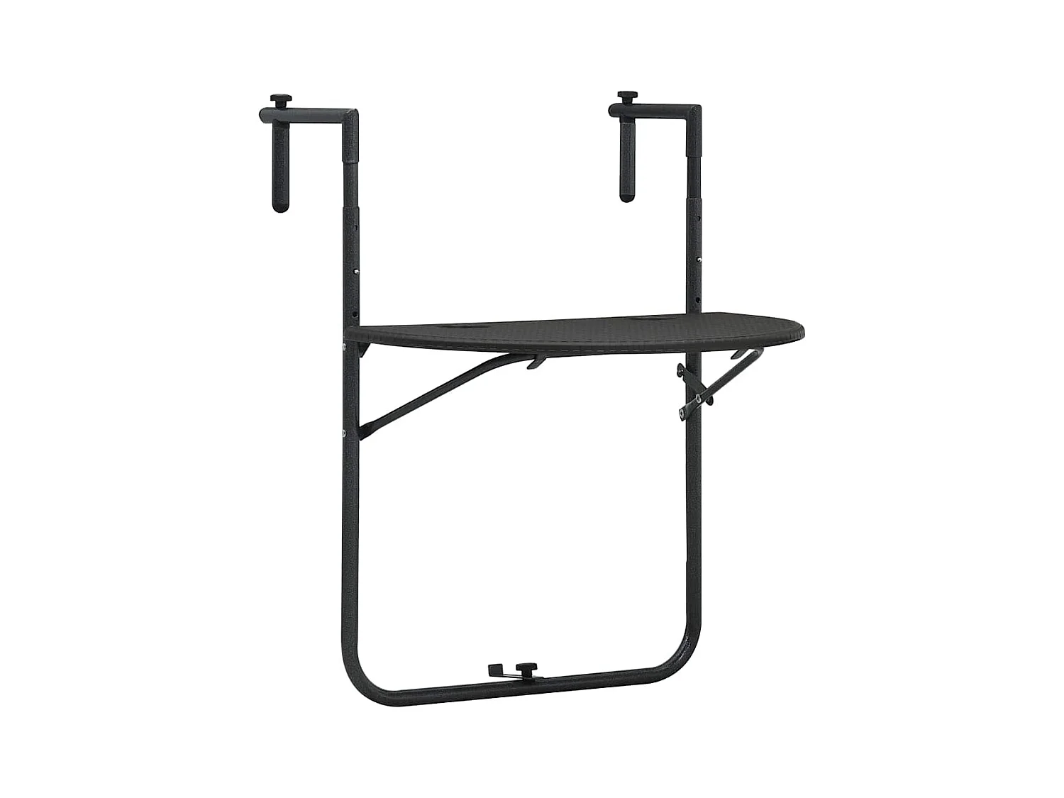 Mesa varanda pendurar 60x64x83,5cm plástico aspe. vime castanho