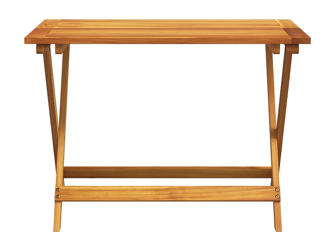 Table pliable de jardin 90x52,5x65 cm bois d'acacia solide
