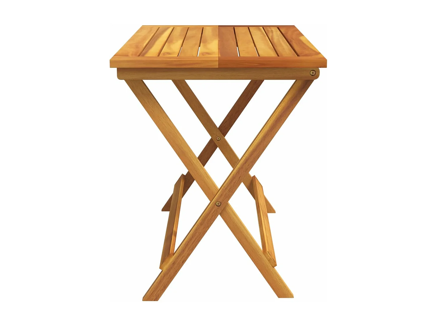 Table pliable de jardin 90x52,5x65 cm bois d'acacia solide