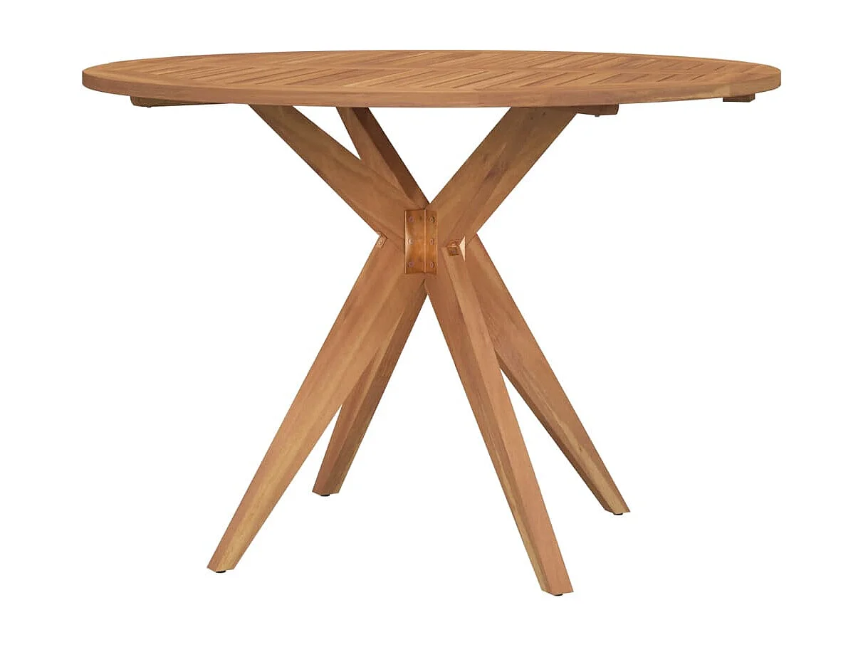 Tuintafel rond Ø110x75 cm massief acaciahout