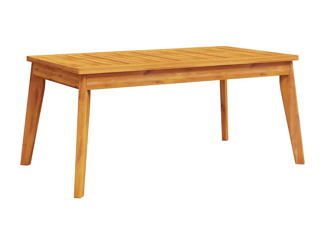 Mesa de jantar p/ jardim 100x55x45 cm madeira de acácia maciça
