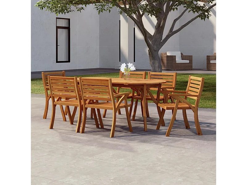 Table de jardin 200x90x75 cm Bois d'acacia solide