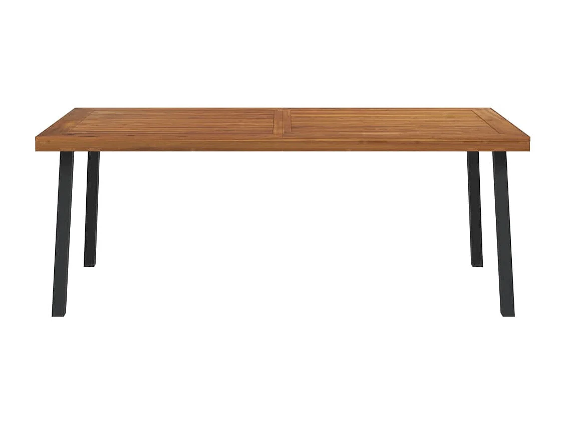 Table de jardin 200x100x75 cm bois d'acacia solide