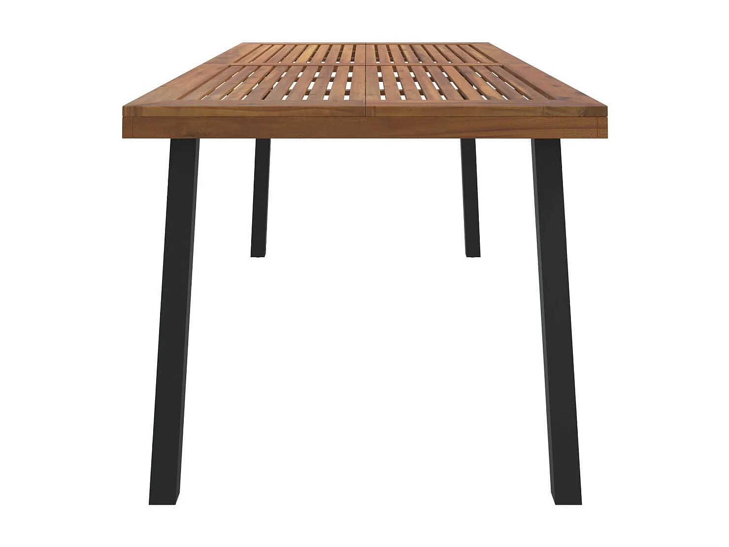 Table de jardin 200x100x75 cm bois d'acacia solide