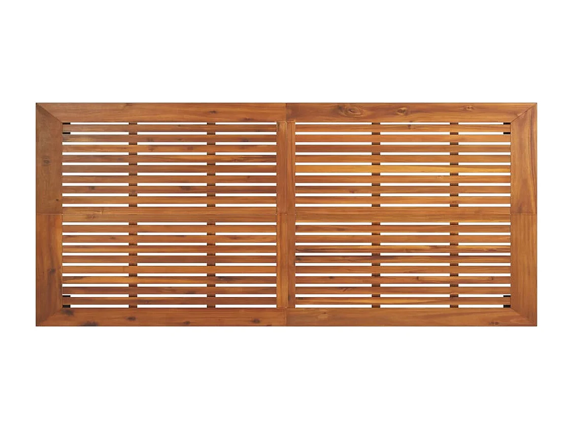 Table de jardin 200x100x75 cm bois d'acacia solide