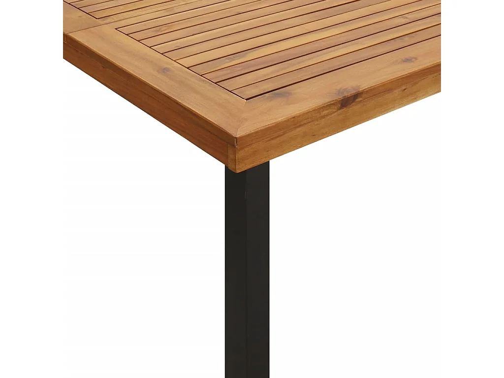 Table de jardin 200x100x75 cm bois d'acacia solide