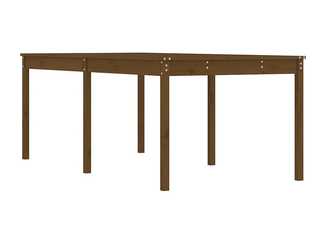 Table de jardin marron miel 203,5x100x76 cm bois massif de pin