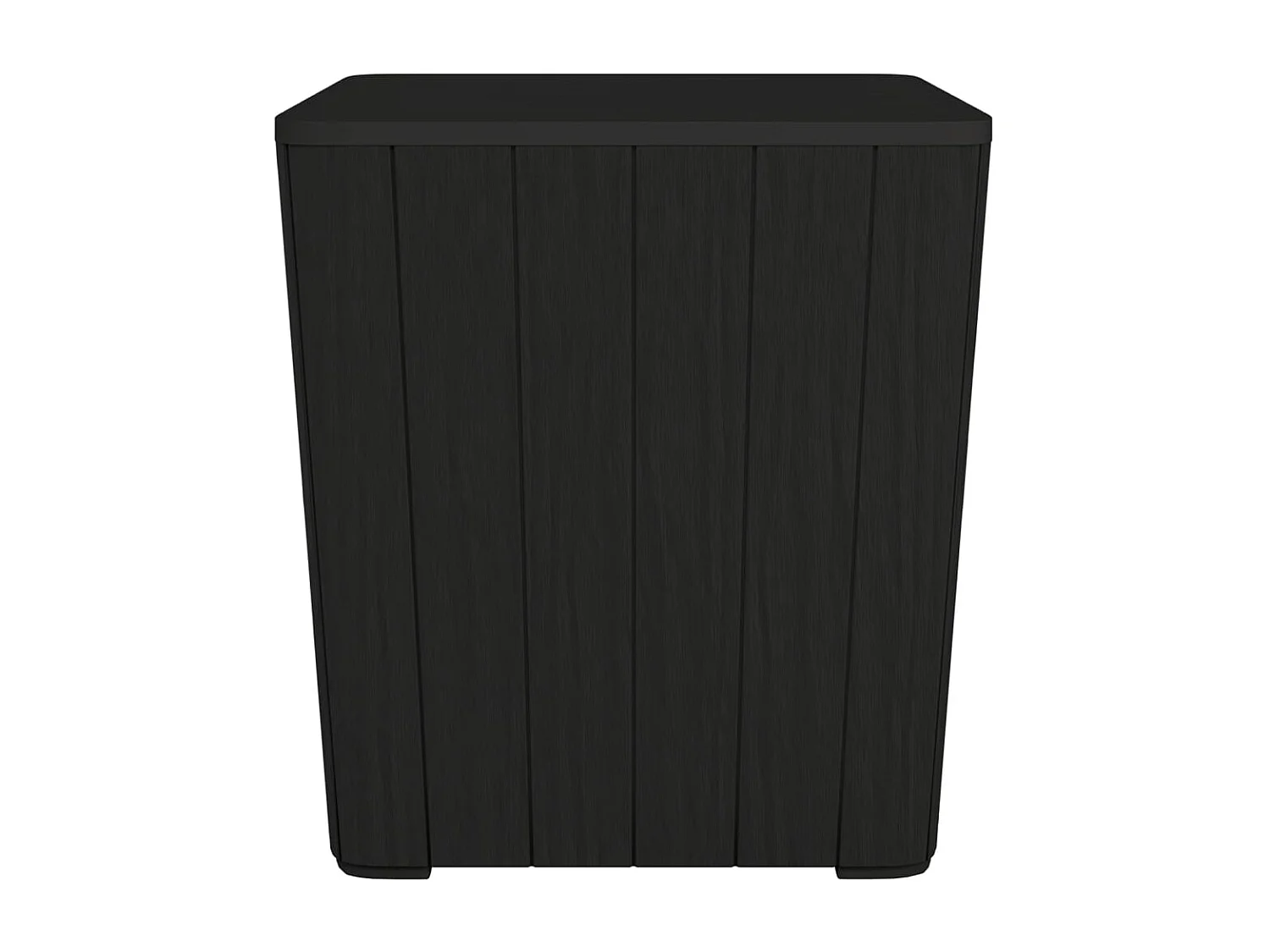 Table de jardin avec couvercle amovible noir polypropylène