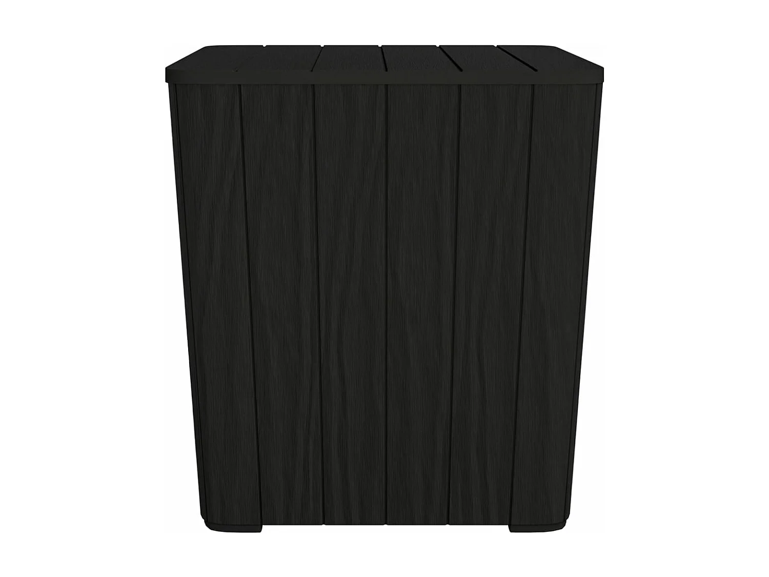 Table de jardin avec couvercle amovible noir polypropylène