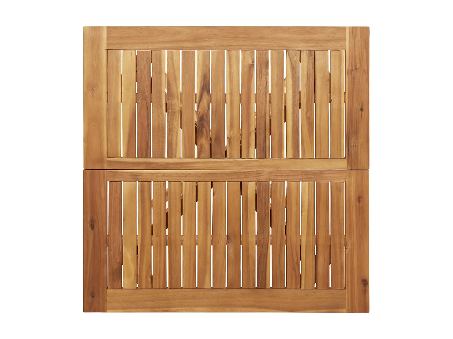 Table de jardin carrée 85x85x75 cm bois d'acacia solide