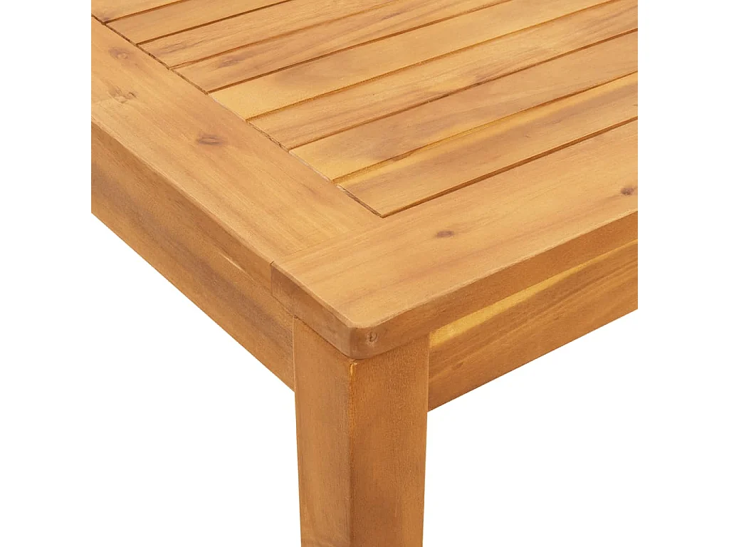 Mesa de jantar p/ jardim 110x110x75 cm madeira de acácia maciça