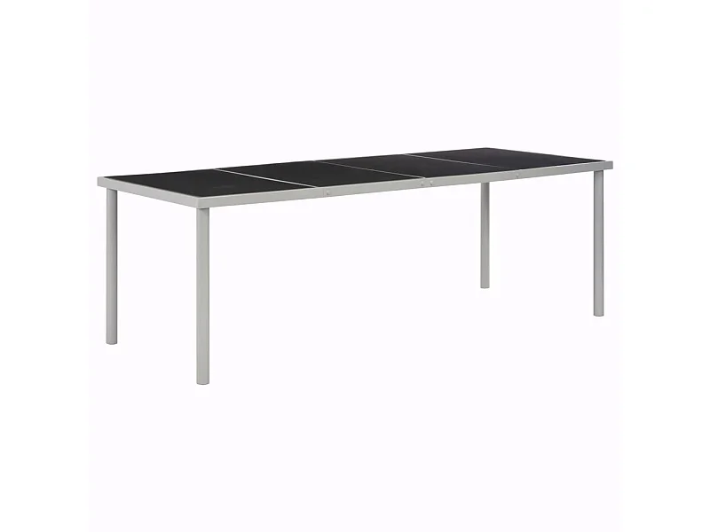 Mesa de jardim 220x90x74,5 cm preto