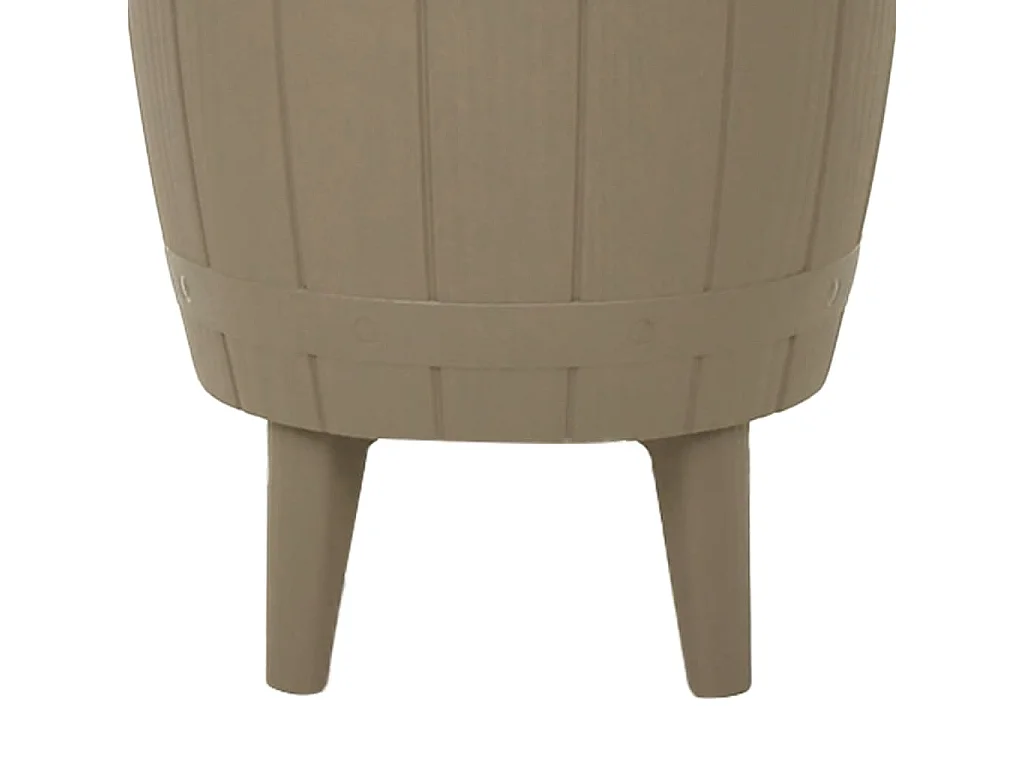 Table à glacière 3 en 1 marron clair polypropylène