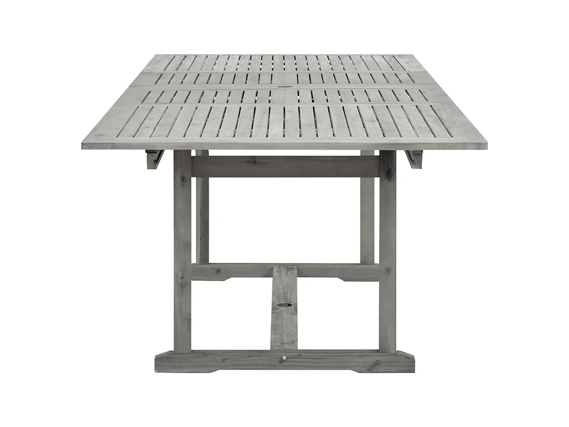 Tuintafel (160-240)x100x75 cm massief acaciahout