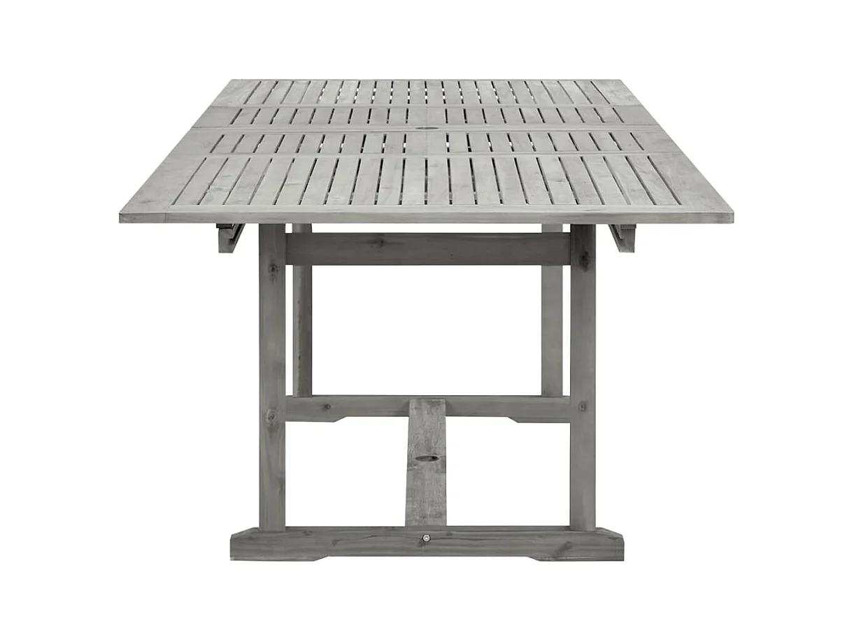 Tuintafel (160-240)x100x75 cm massief acaciahout