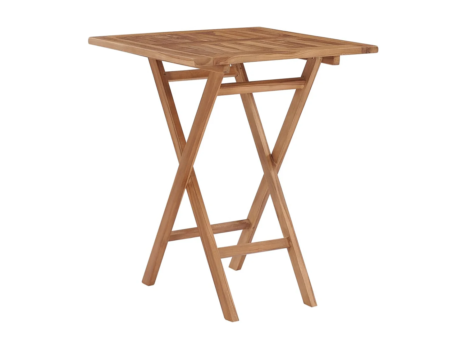 Table pliable de jardin 60x60x75 cm Bois de teck solide