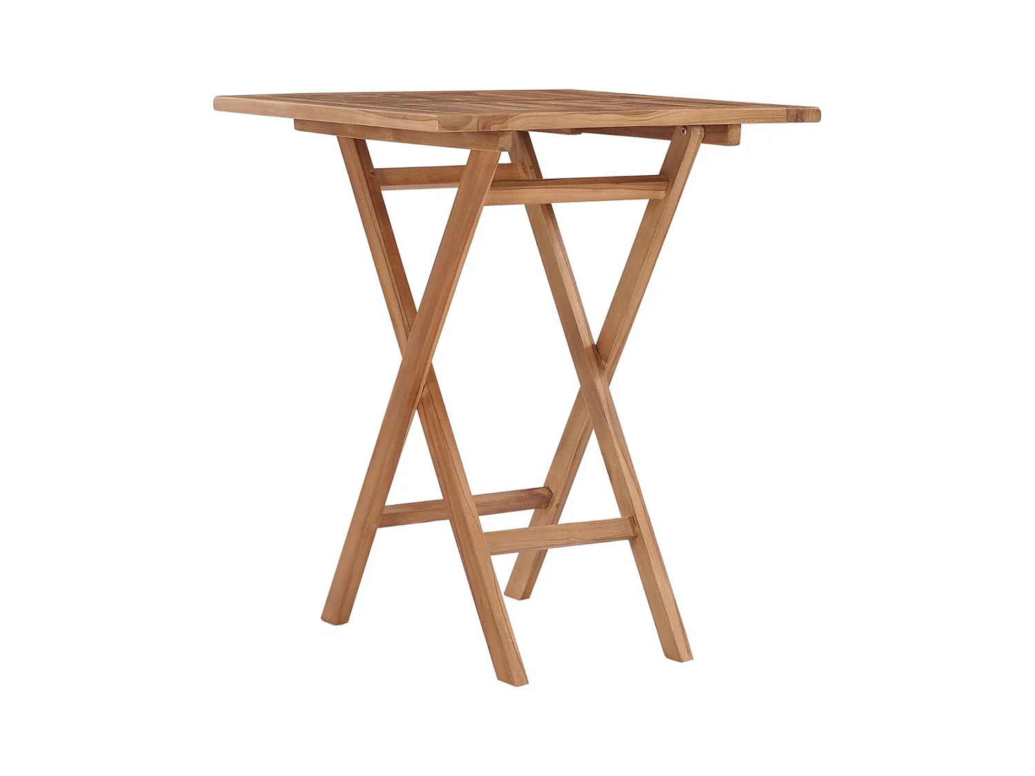 Table pliable de jardin 60x60x75 cm Bois de teck solide