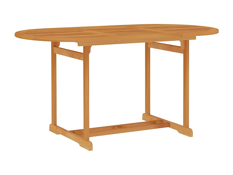 Tuintafel 150x90x75 cm massief teakhout