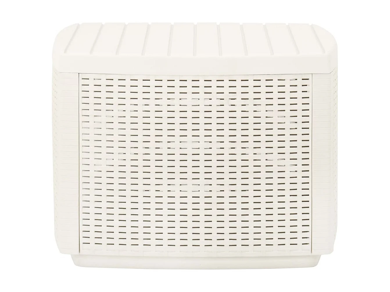 Mesa de jardín plástico blanco 53x53x40 cm