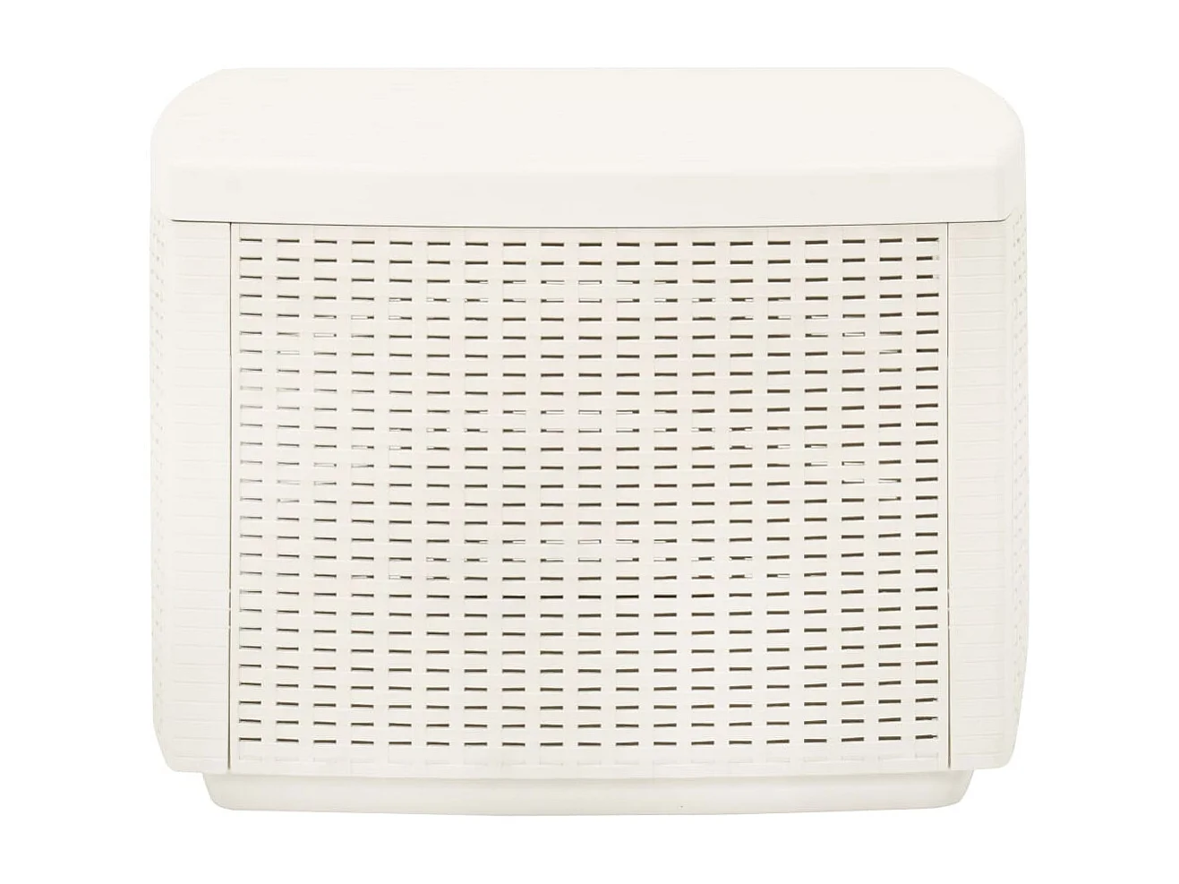 Mesa de jardín plástico blanco 53x53x40 cm