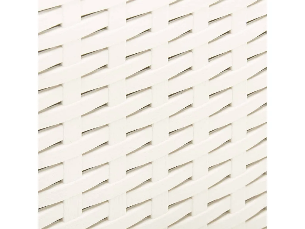 Mesa de jardín plástico blanco 53x53x40 cm