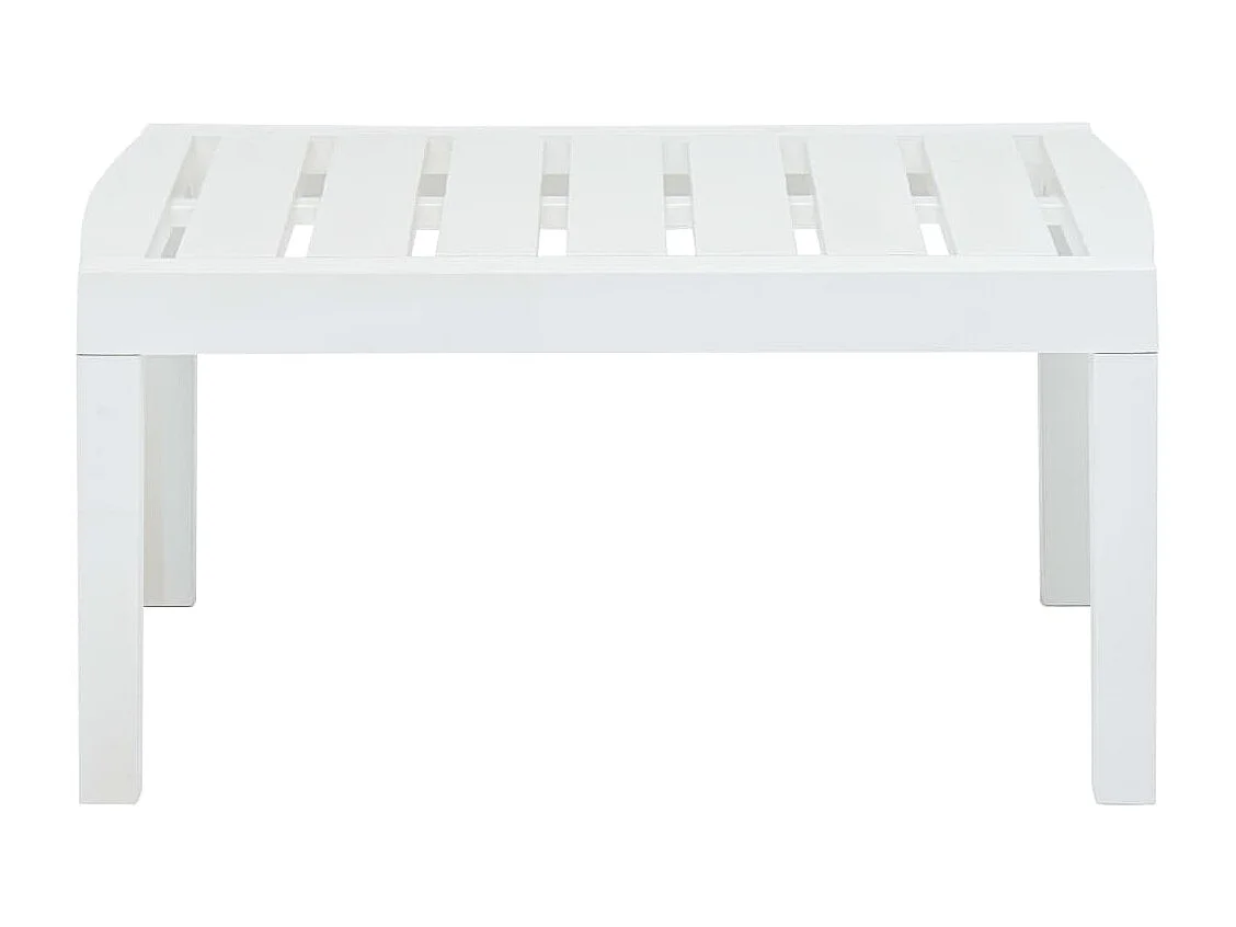 Mesa de jardim 78x55x38 cm plástico branco