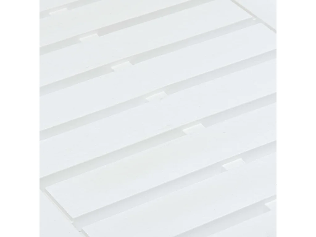 Mesa de jardim 78x55x38 cm plástico branco