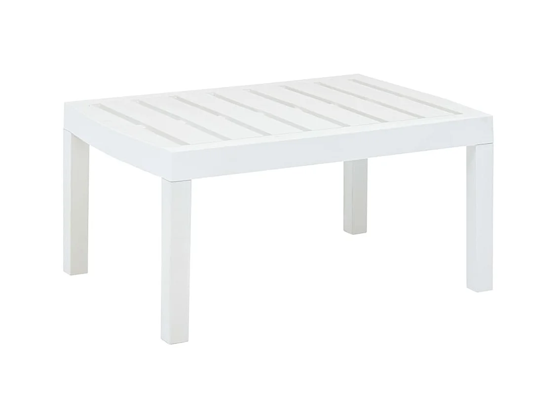 Table de jardin Blanc 78x55x38 cm Plastique