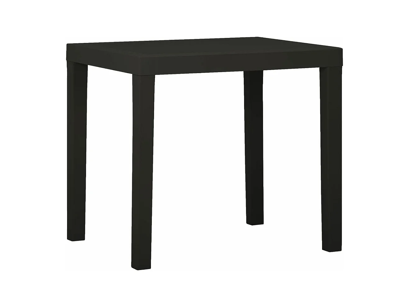 Table de jardin Anthracite 79x65x72 cm Plastique