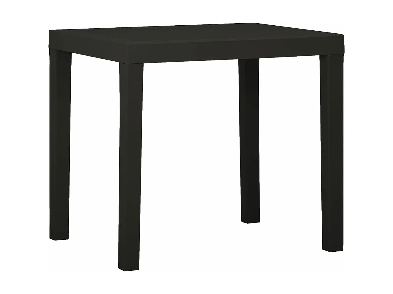 Table de jardin Anthracite 79x65x72 cm Plastique