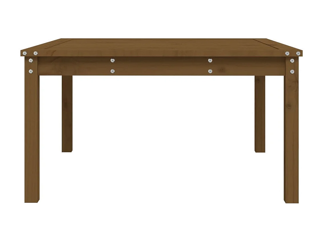Tuintafel 82,5x82,5x45 cm massief grenenhout honingbruin