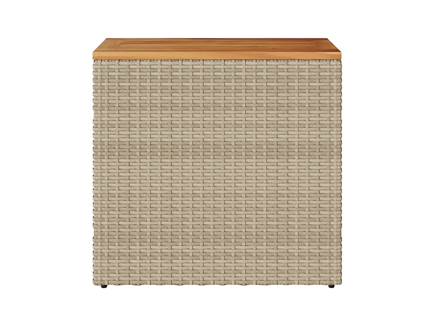 Table d'appoint de jardin dessus en bois beige 58x27,5x55 cm