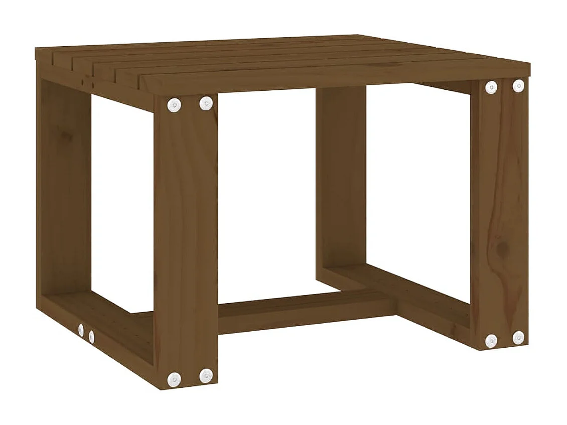 Tuinbijzettafel 40x38x28,5 cm massief grenenhout honingbruin