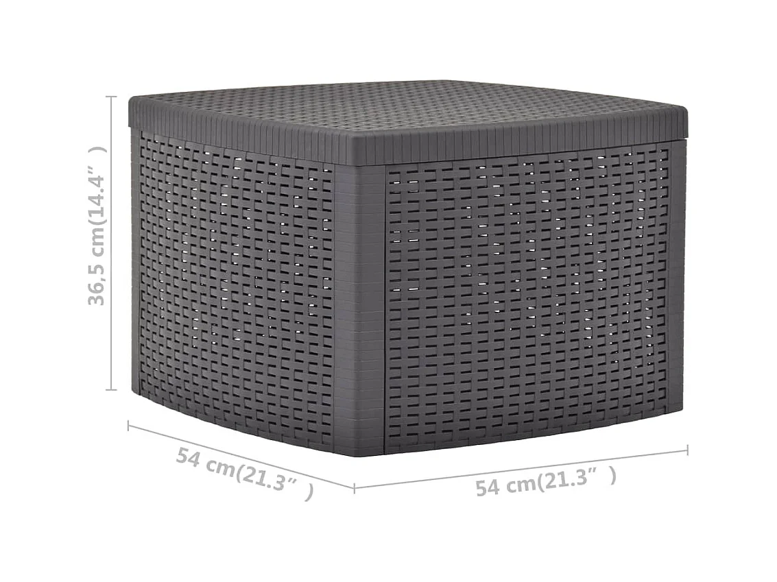 Table d'appoint Mocha 54x54x36,5 cm Plastique